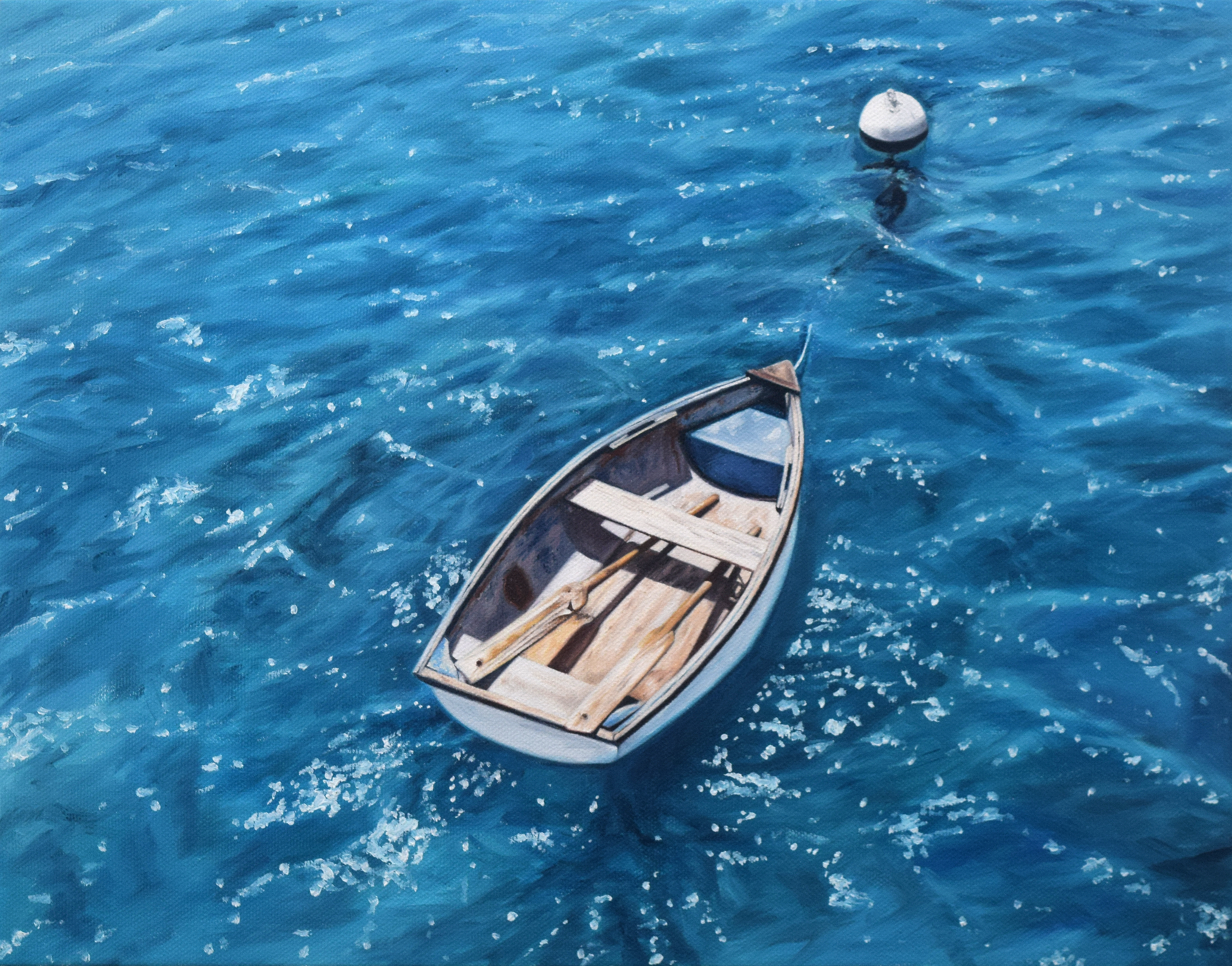 Caribisch Blauw 2020 Oil on Canvas 11"x14"