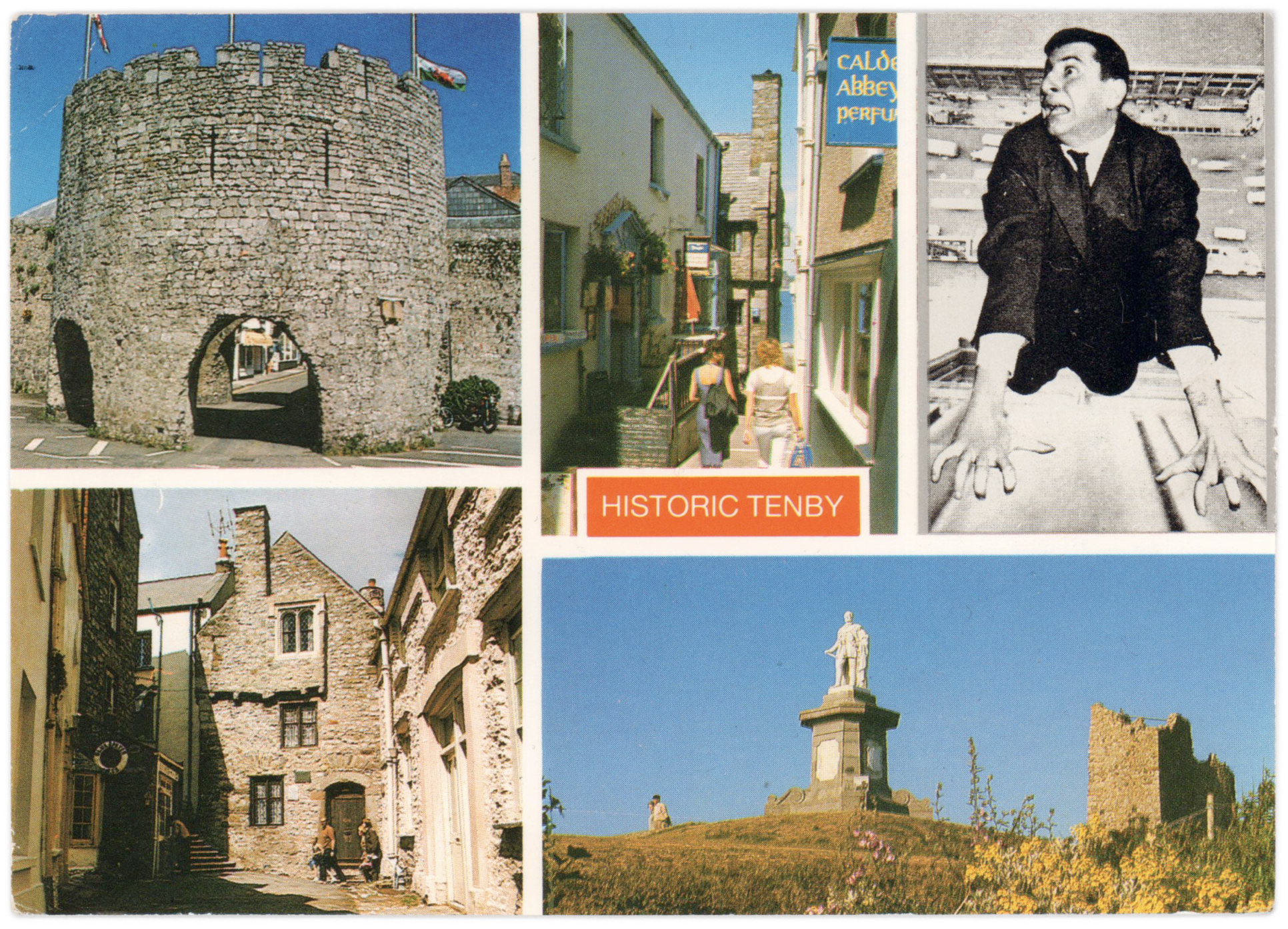 Historic Tenby, 2017, collage, 13.5 x 8.5 cm