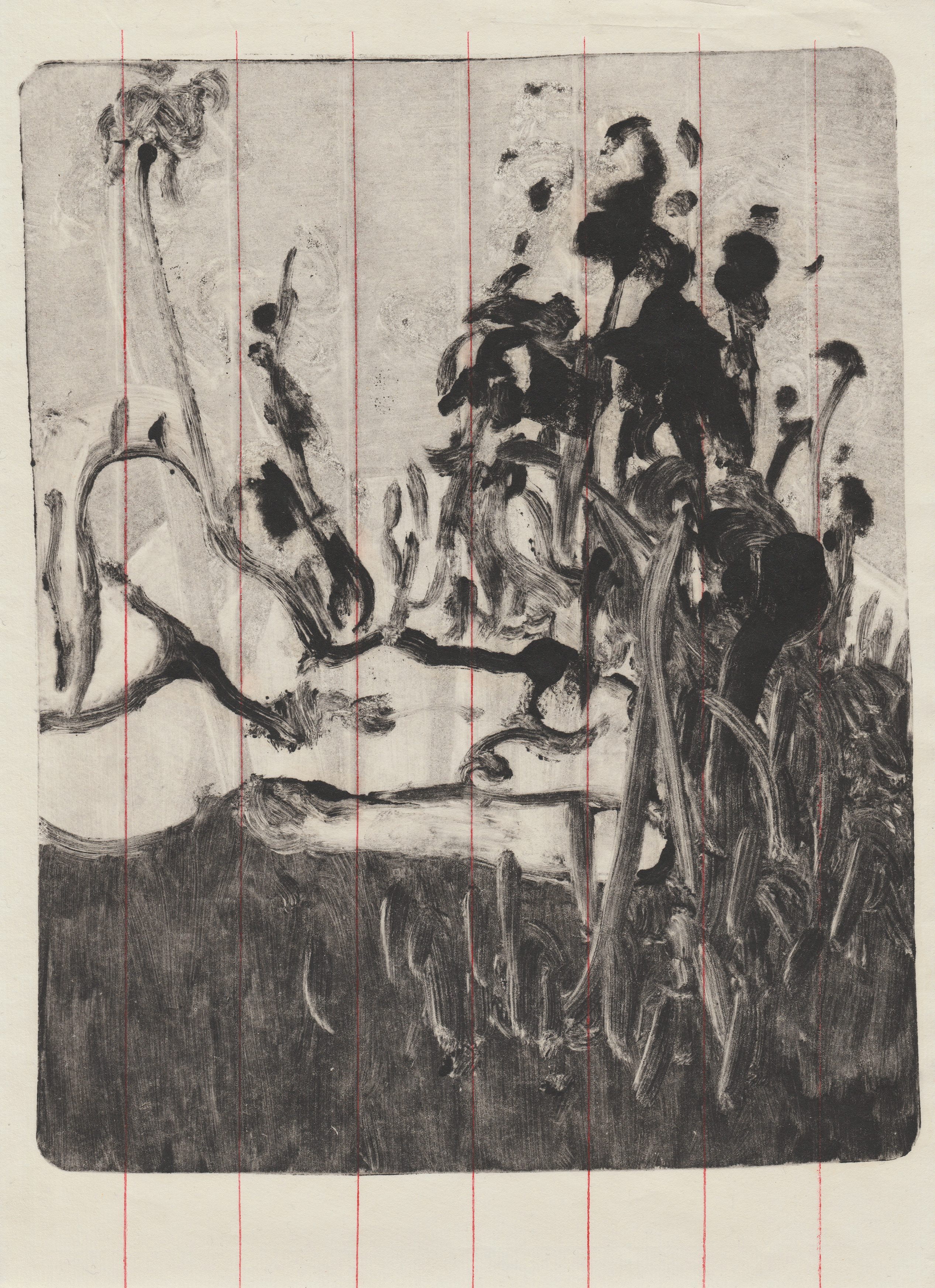 Untitled, monotype, 28x21 cm