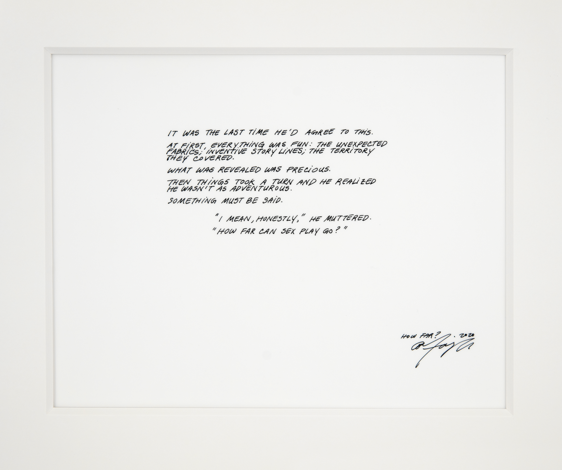 How Far?, 2020, Diptych (Detail)