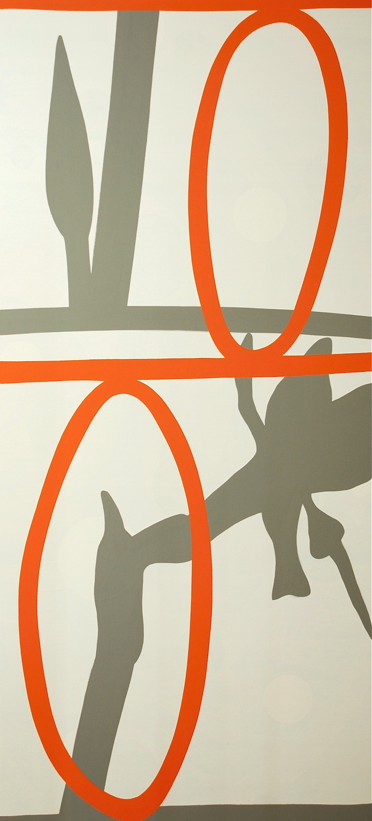 Untitled 2011, alkyd on canvas, 220 x 100 cm