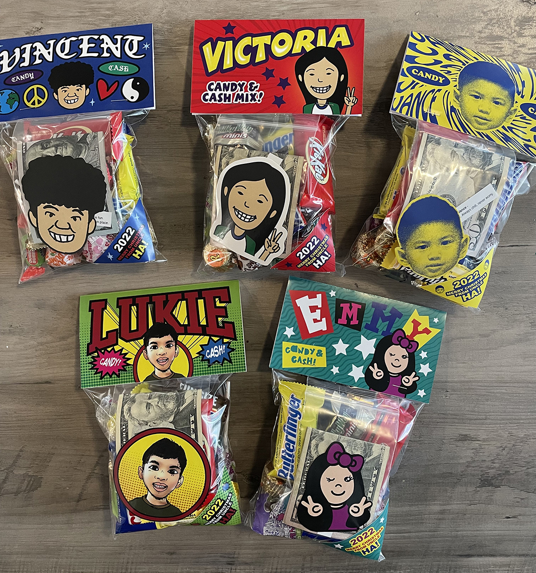 Custom Candy / Cash Packs for the kiddos