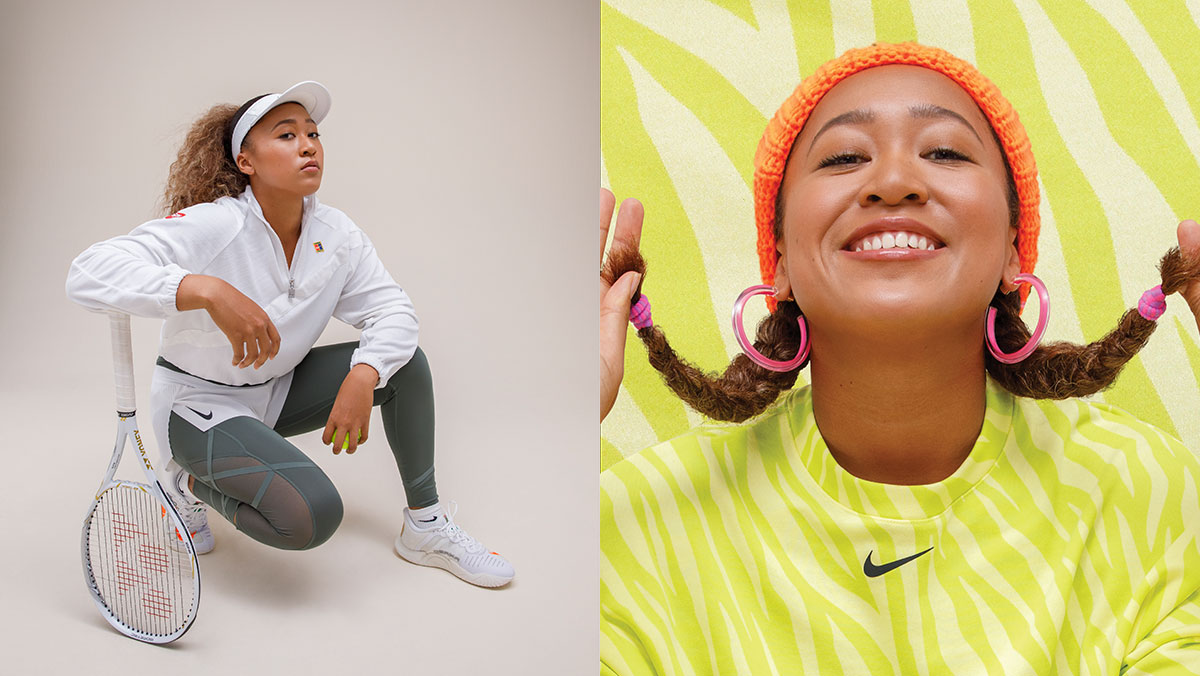 Naomi Osaka posing for Sweetgreen campaign