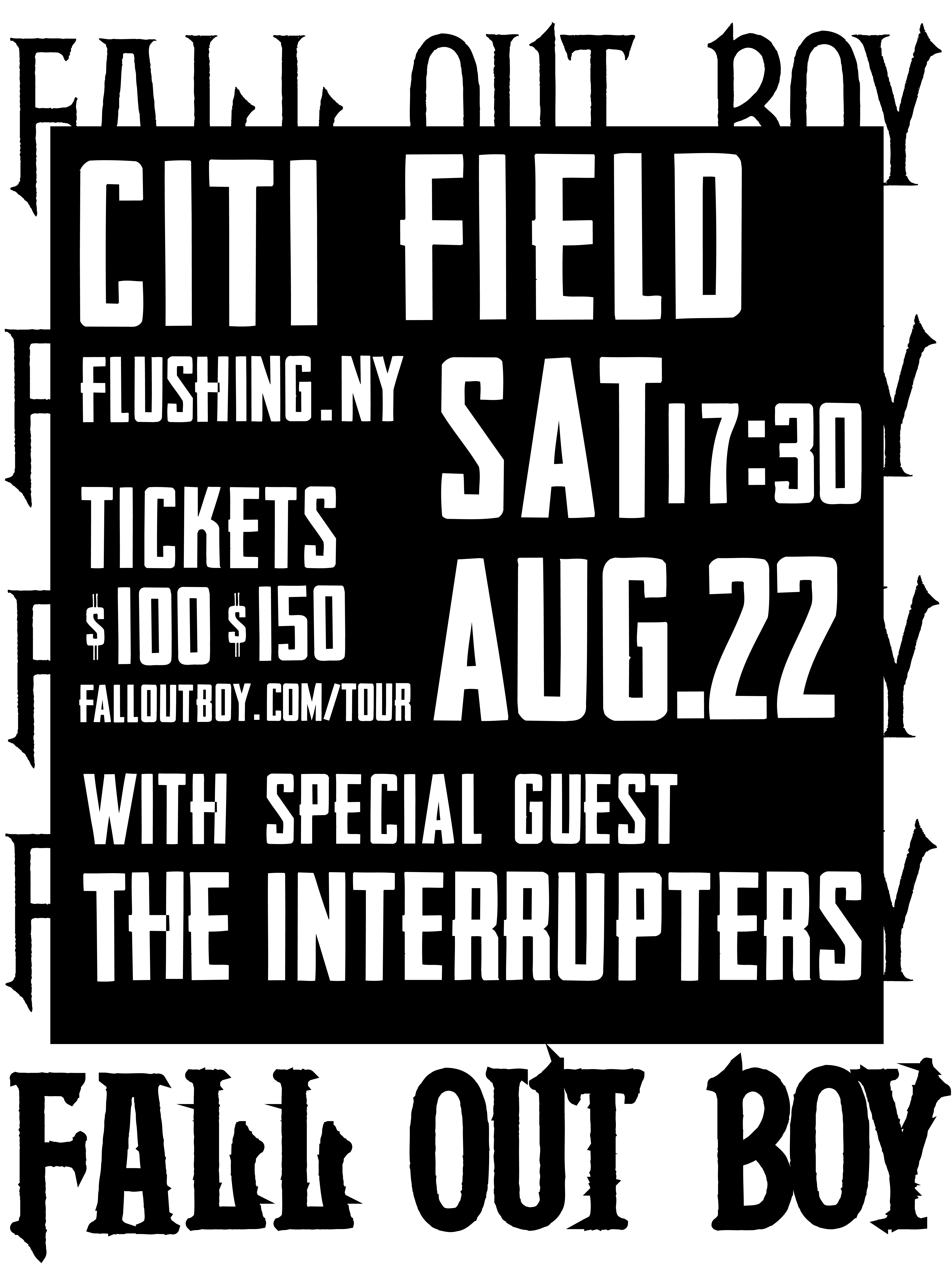 FALL OUT BOY CONCERT POSTER