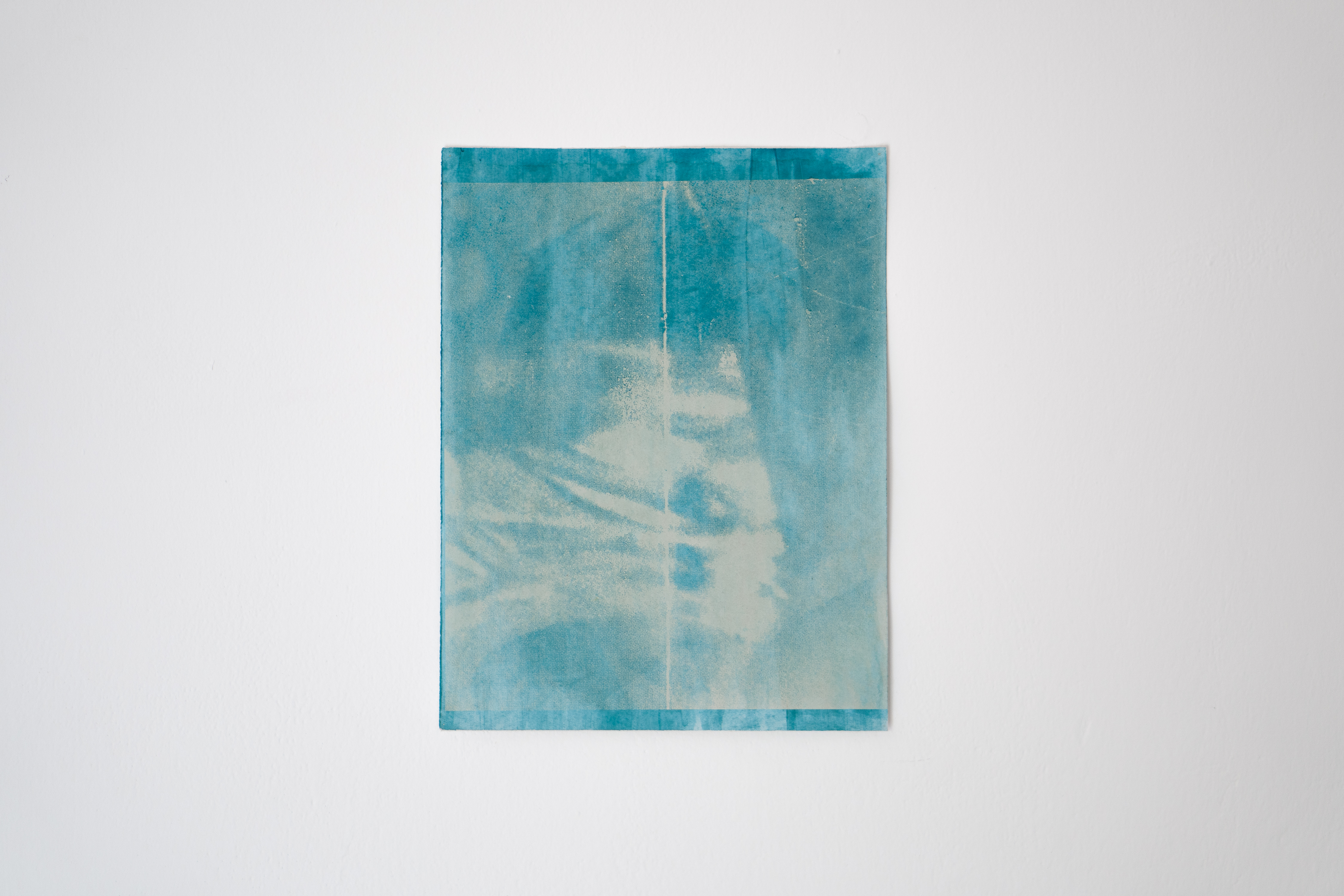 Untitled, 2022, Photopolymer Emulsion and Pigment on Paper, 29 x 36 cm.