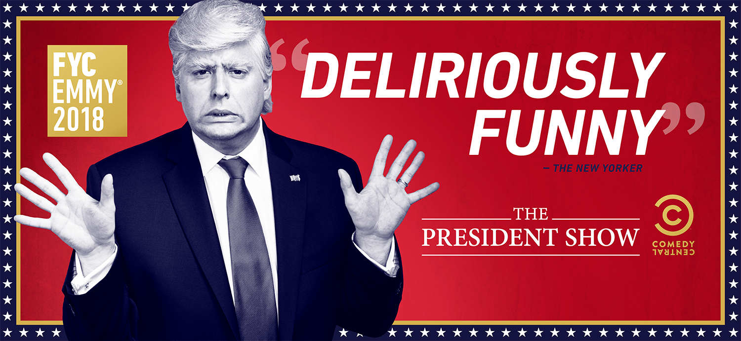 The President Show billboard ad alt