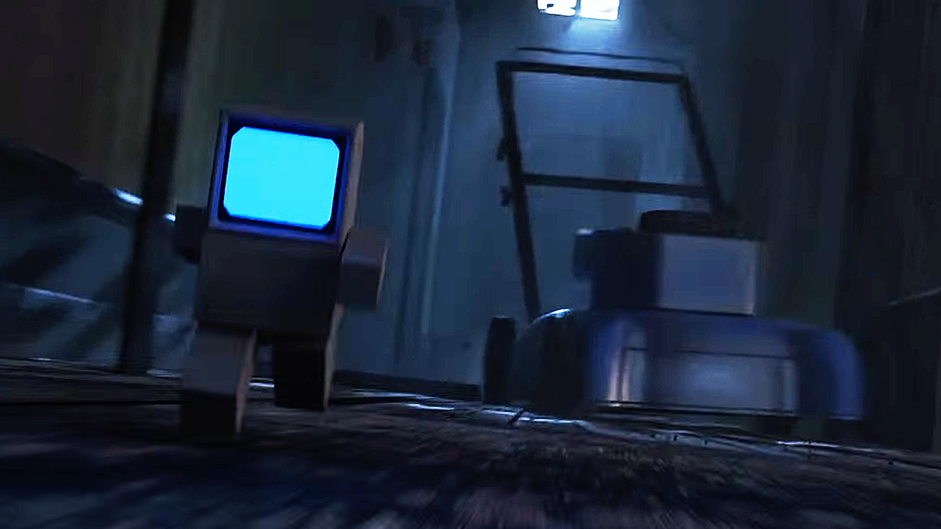 Robot Running From Mower