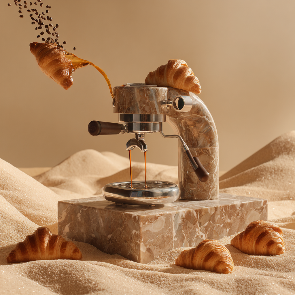 Expresso Atlas — surreal levitation statement