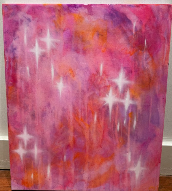 Gallery canvas titled 'Mirror Woman' by Tona Pearce Myers