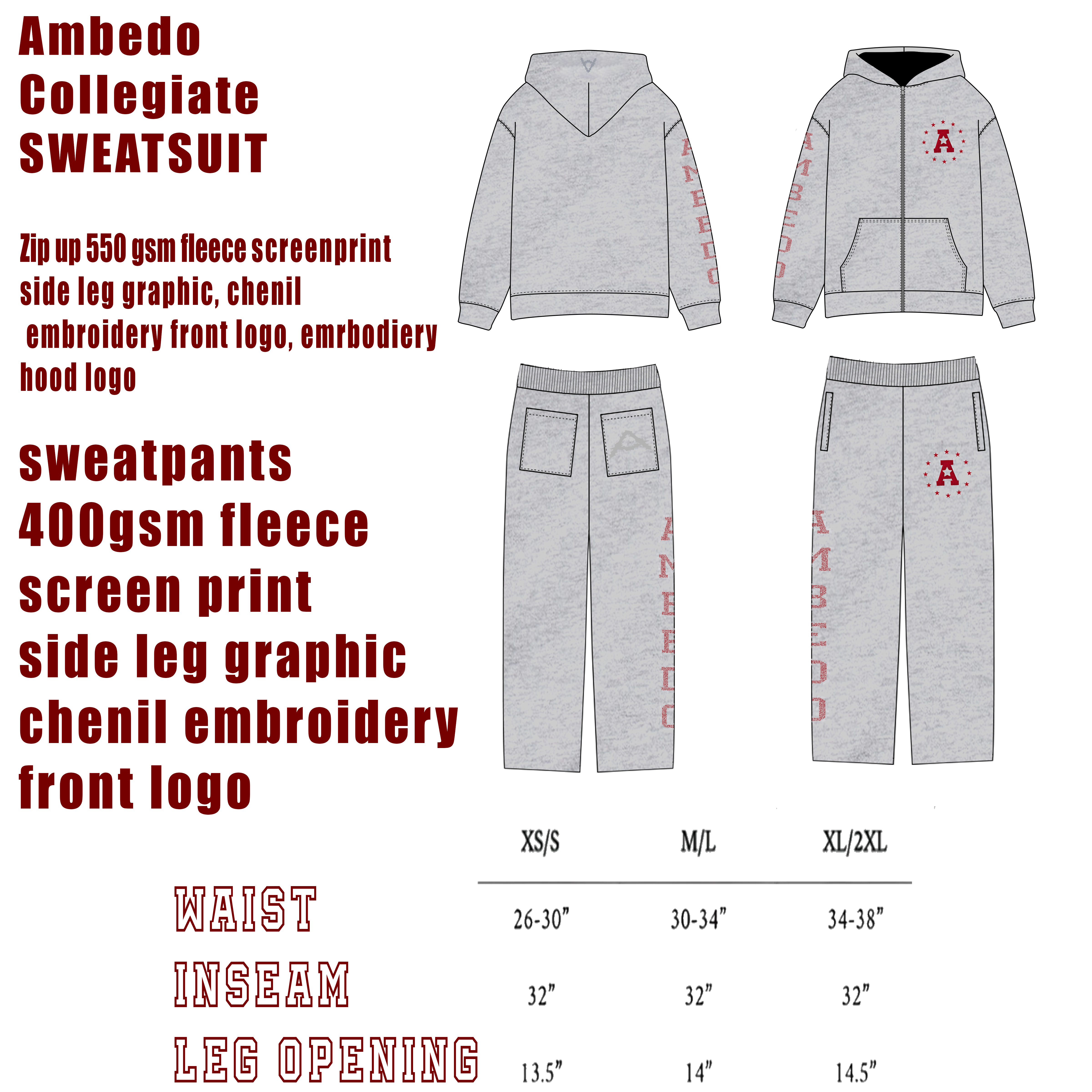 Collegiate Sweatsuit Tech