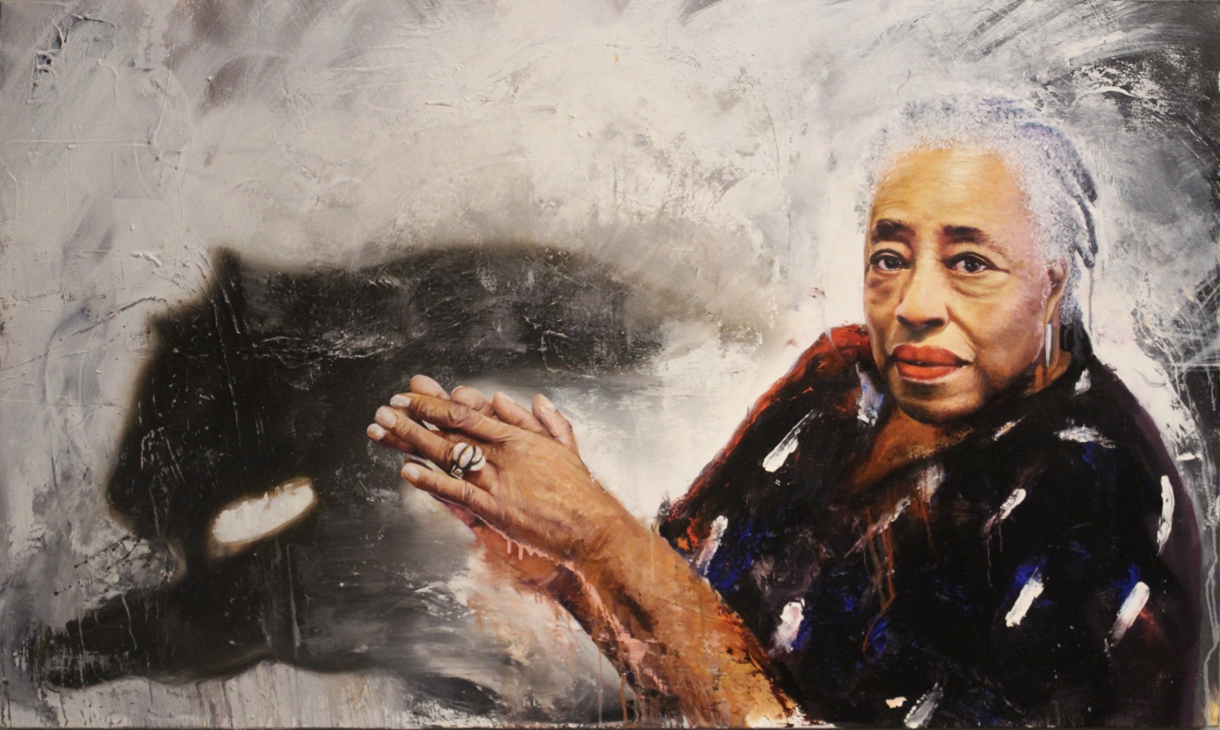 Figure painting titled 'The Man in Orange' by Michael Brennan