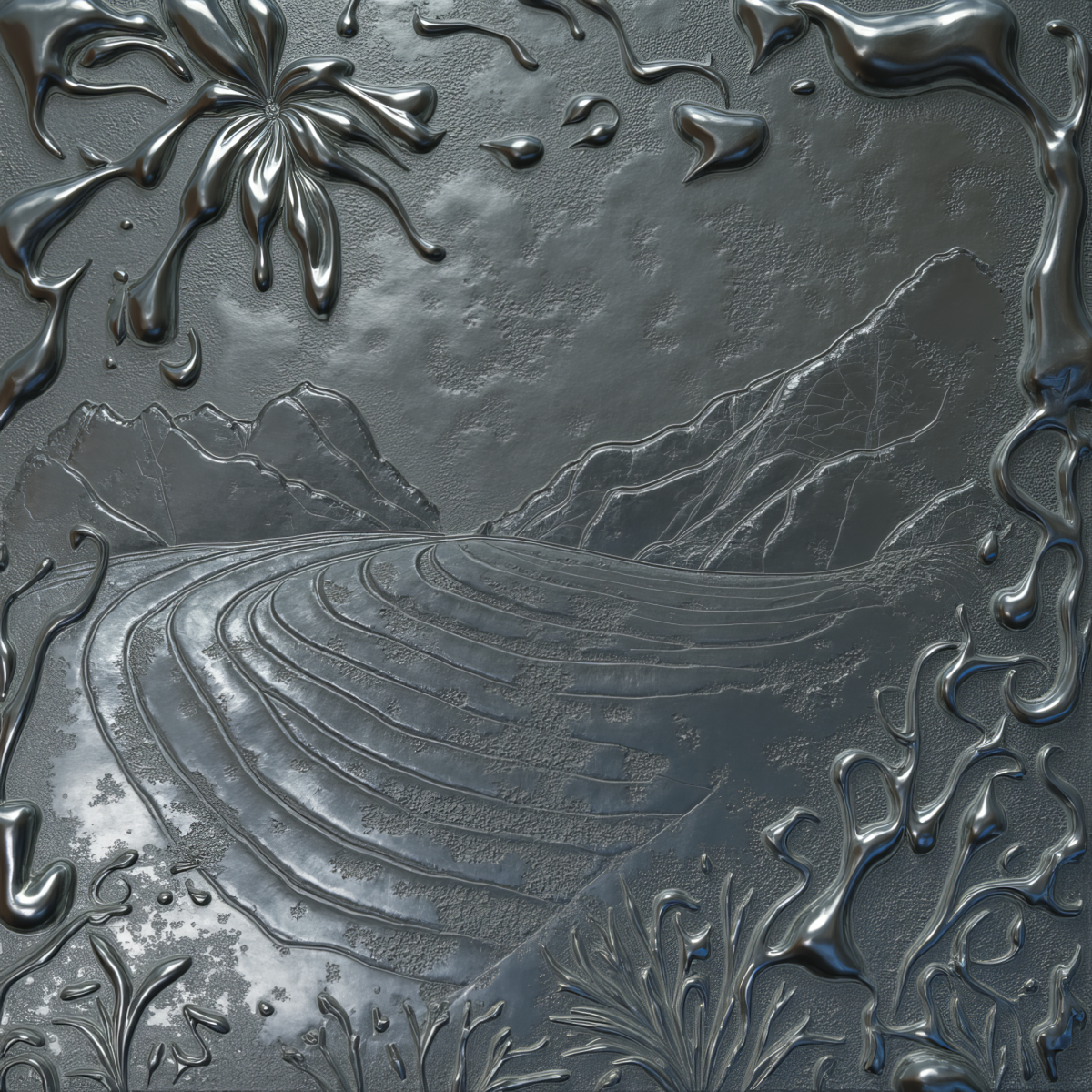 Bookends sculptural study — rice form 03