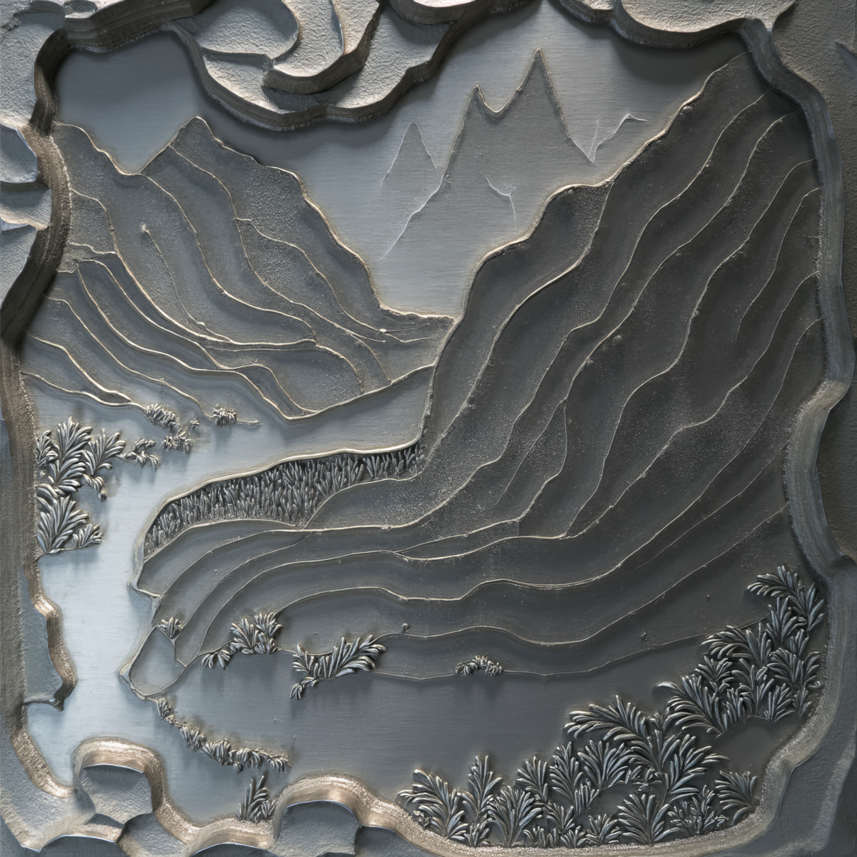 Bookends sculptural study — rice form 02