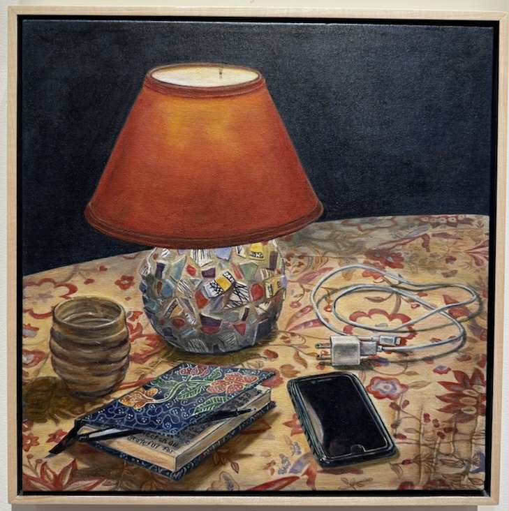 Acrylic on Canvas titled 'Hear no Evil' by Jennifer Lipson