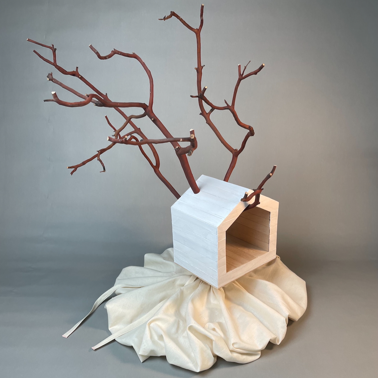 Figure painting titled 'The Man in Orange' by Michael Brennan