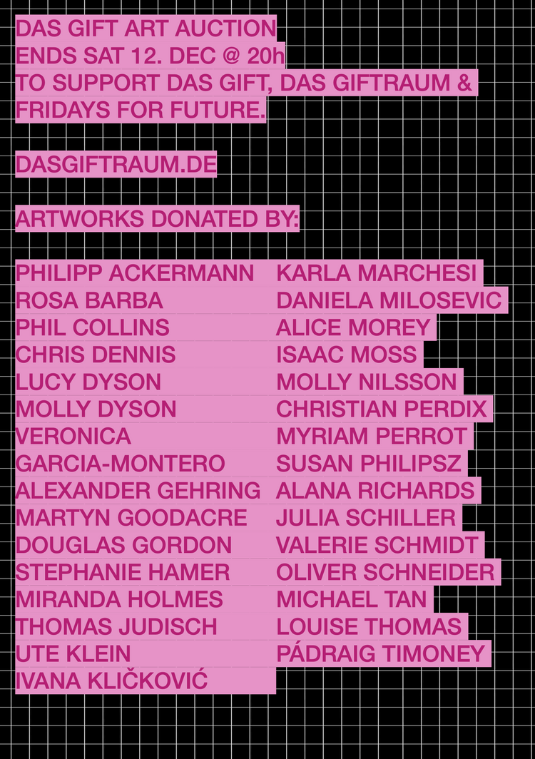 Das Gift Berlin exhibition poster