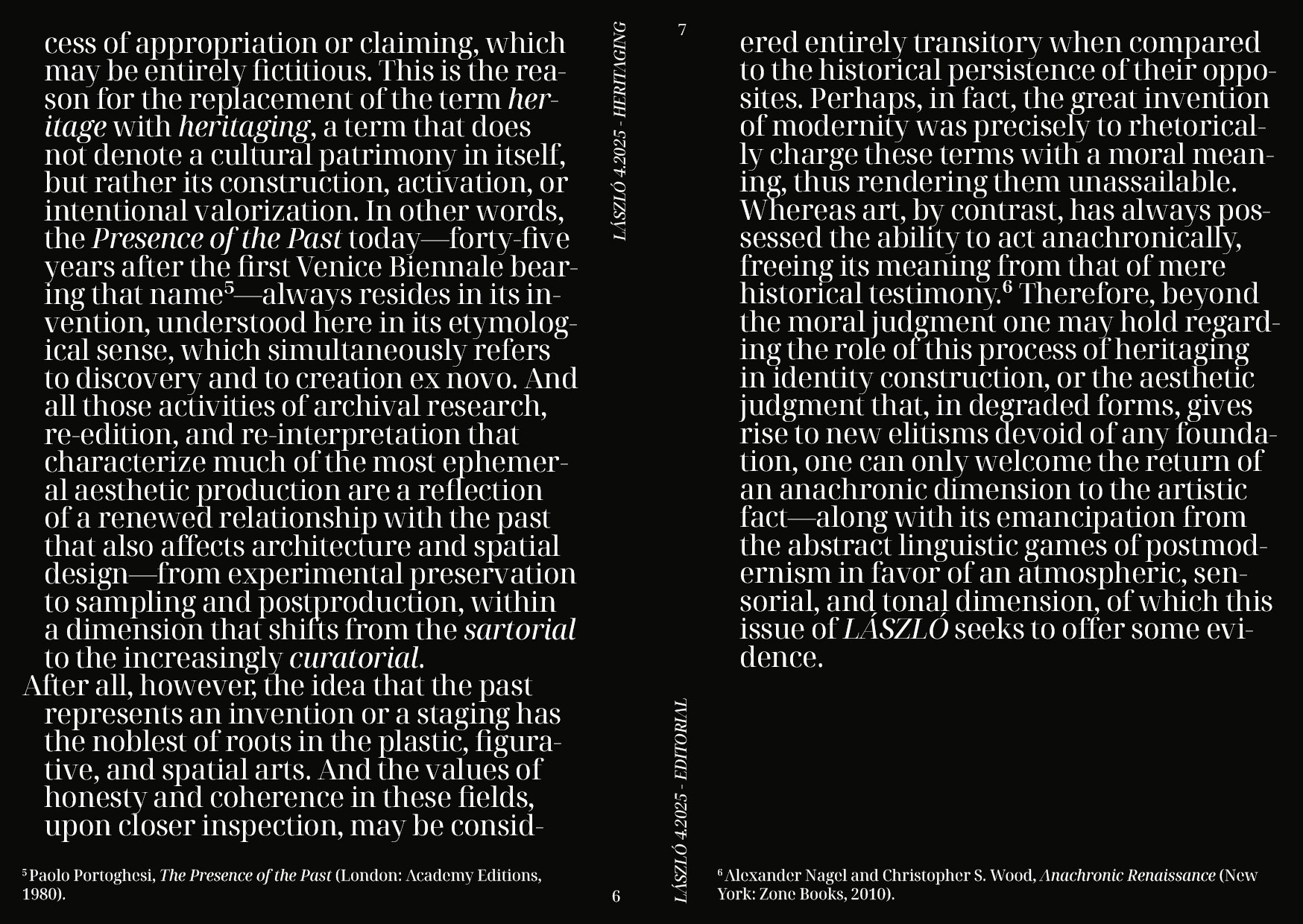 laszloreview heritaging editorial