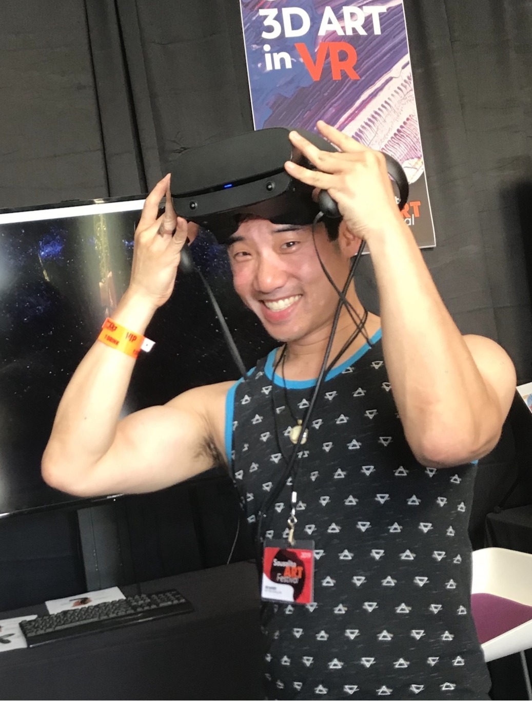 Portrait of artist Kevin Ang