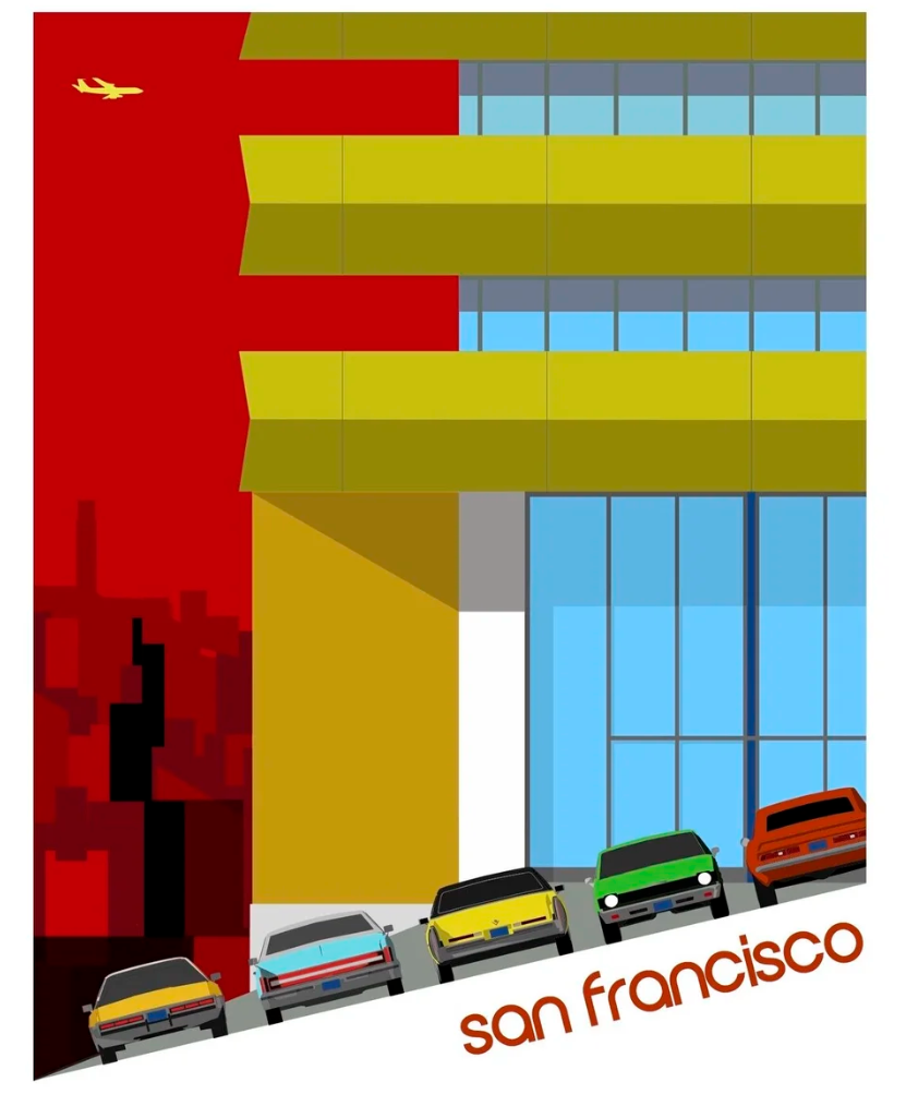 Figure painting titled 'The Man in Orange' by Michael Brennan