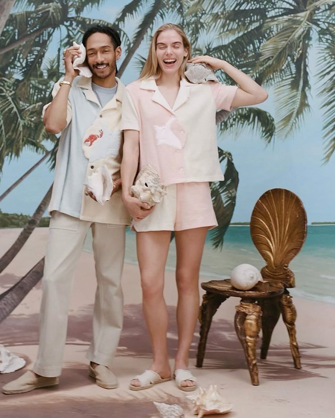 Poolside scene from Tombolo Company lookbook