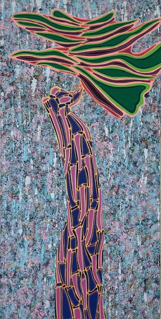 Paper Mache Clay sculpture titled 'Tengu' by Daniel Iturralde