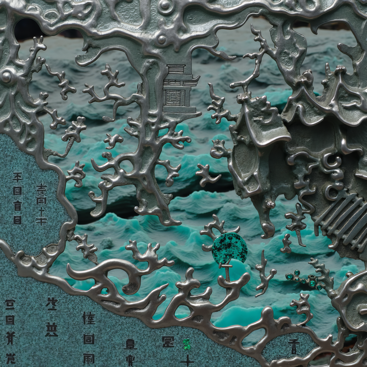 Bookends sculptural study — dragon house 01