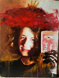 Portrait titled 'A woman' by Michael Brennan