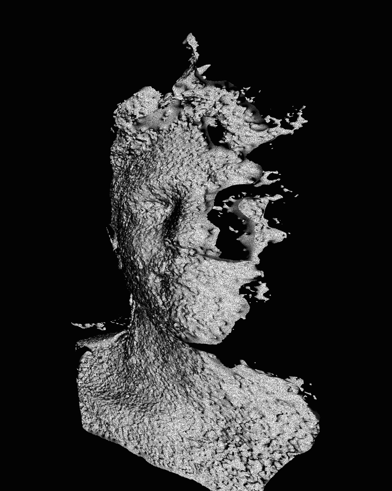 The disturbing realization of oneself as a continuum of fragility,suspended in time