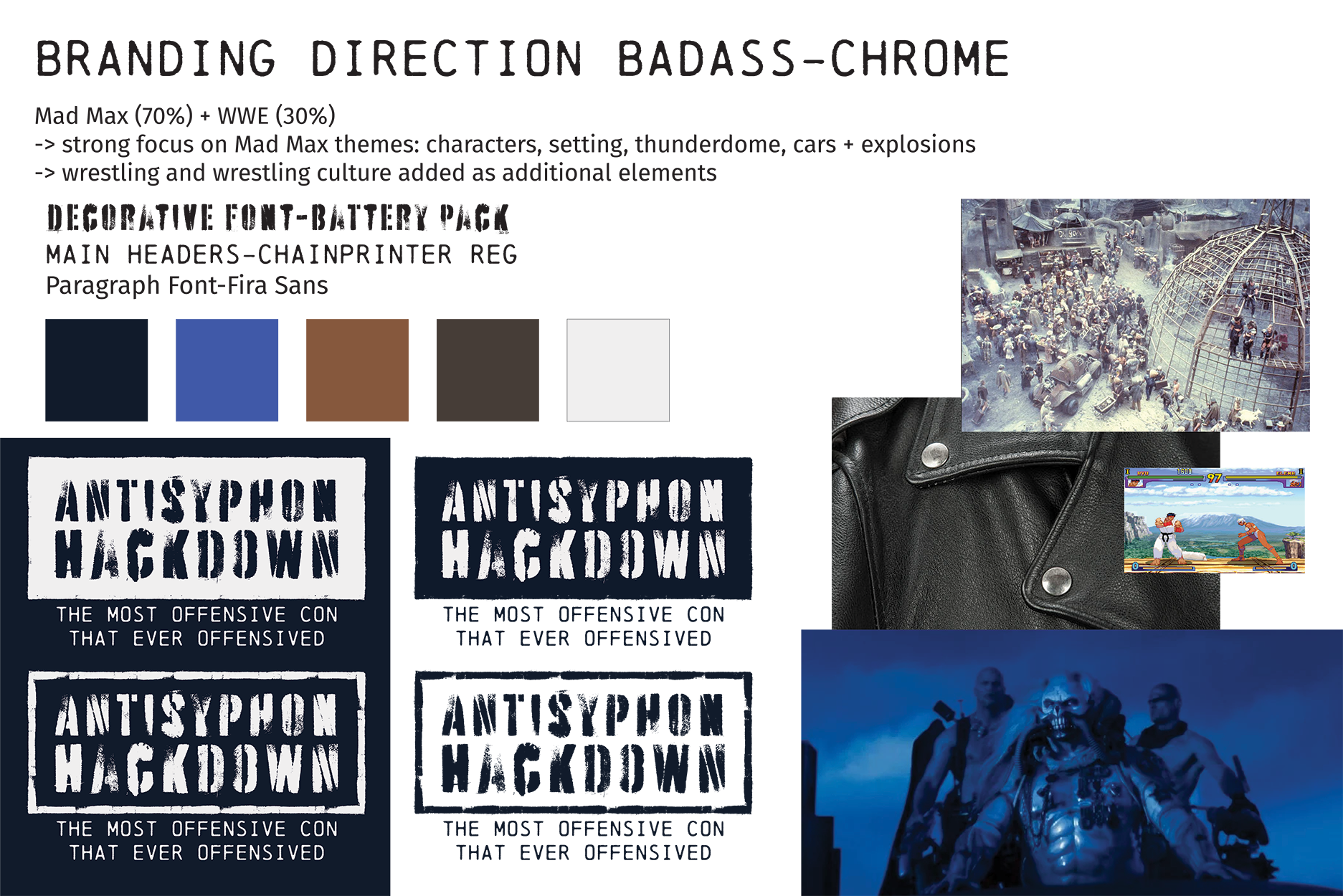 branding board titled bad ass-chrome