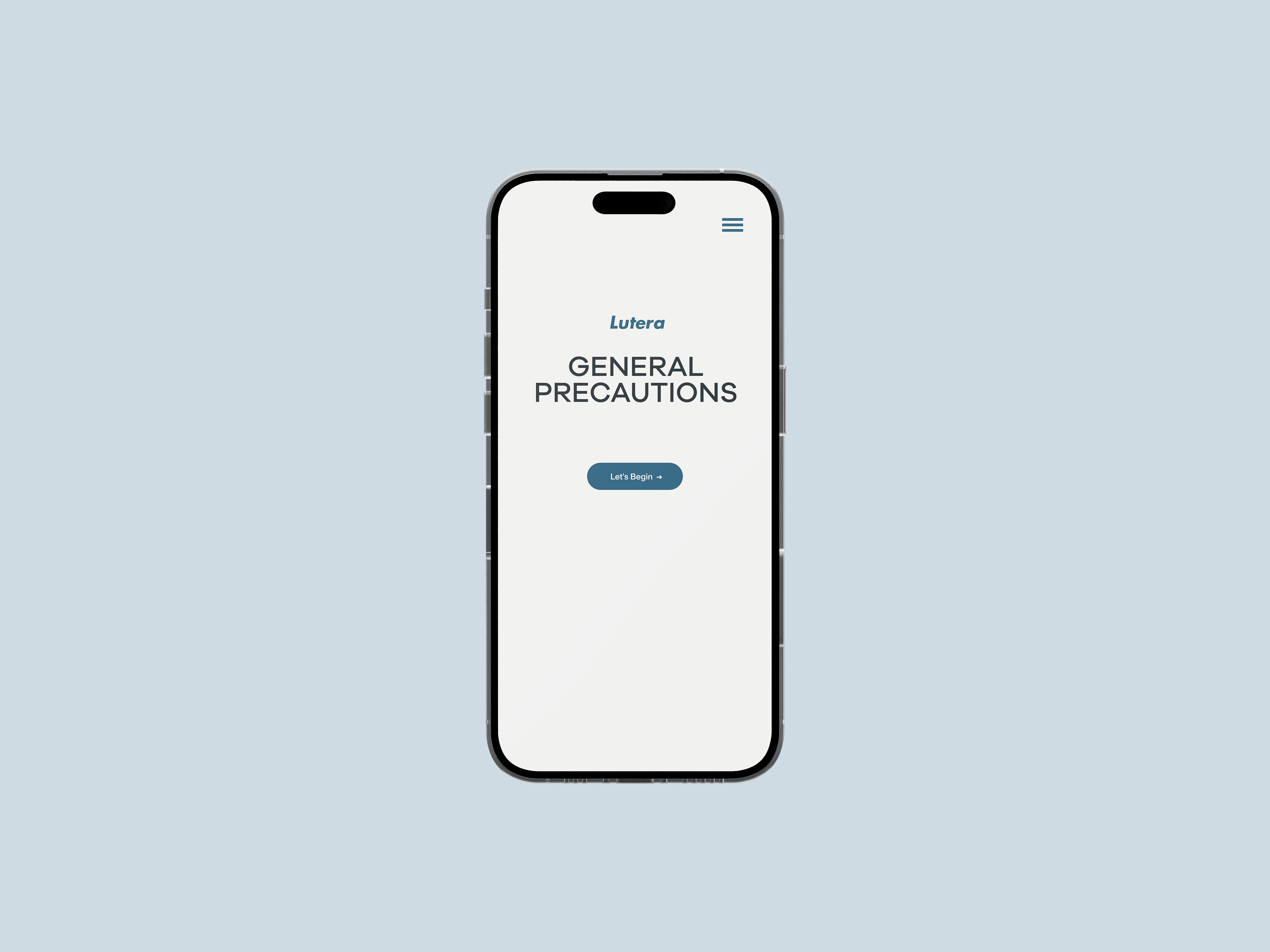General Precautions: Walkthrough