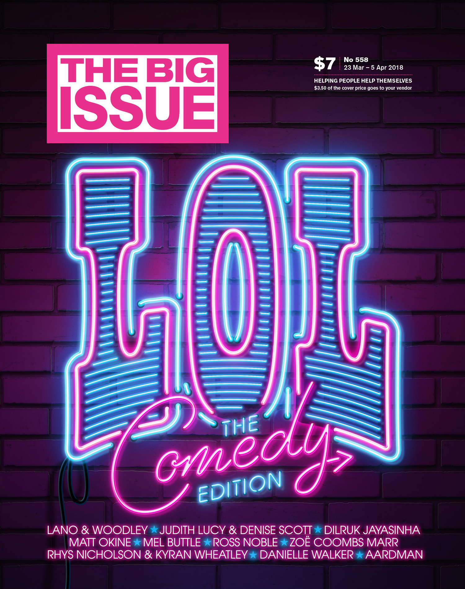 The Big Issue – The Comedy Edition – April 2018