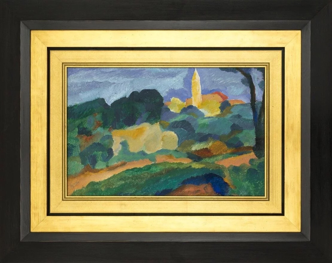 Jindřich Štyrský, Krajina z Korčuly, 1922, olej na plátně, Fotografie: 1. Art Consulting