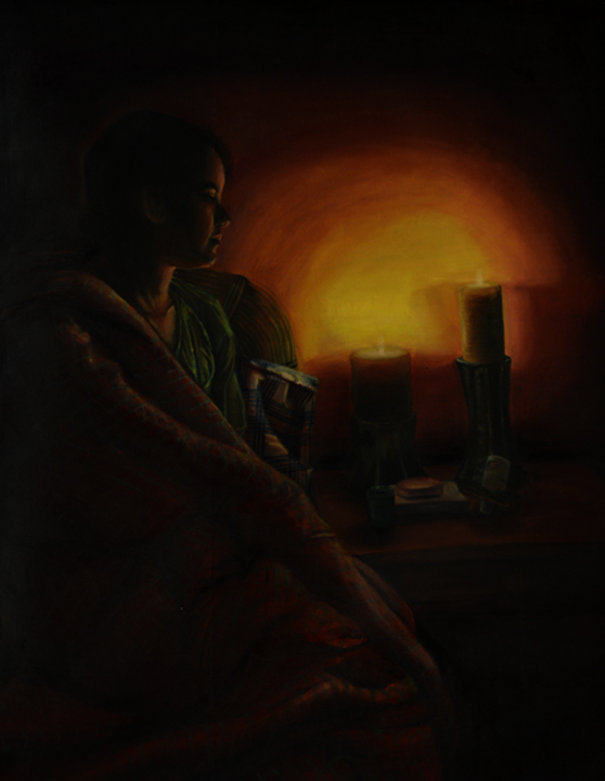 Untainted Light    30 x 38 Inches    Acrylic on Canvas    2016