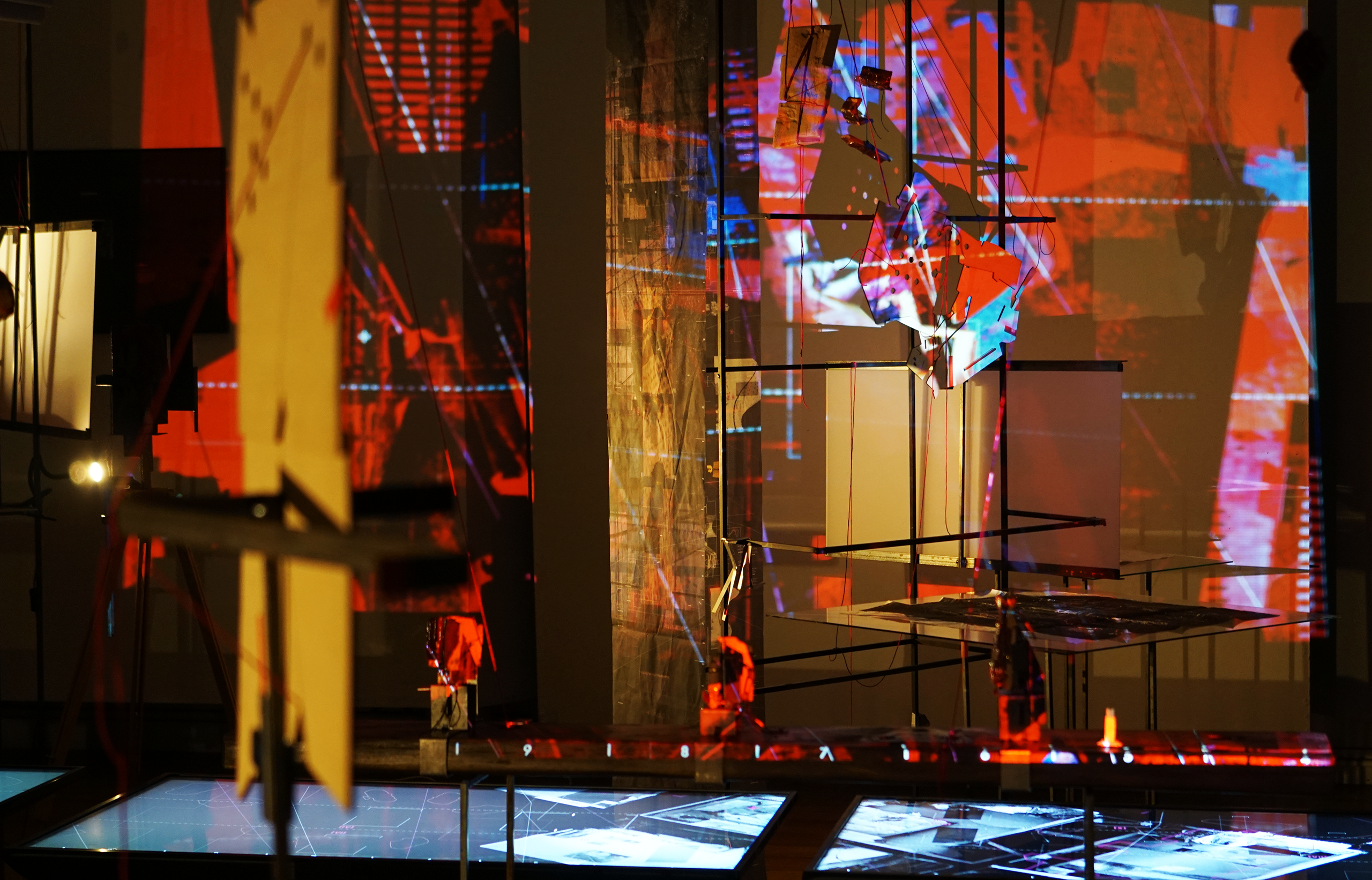 Toward a Scripto-technics. Installation with projections, Matthew Architecture Gallery, Edinburgh. January 2025. Leo Xian.