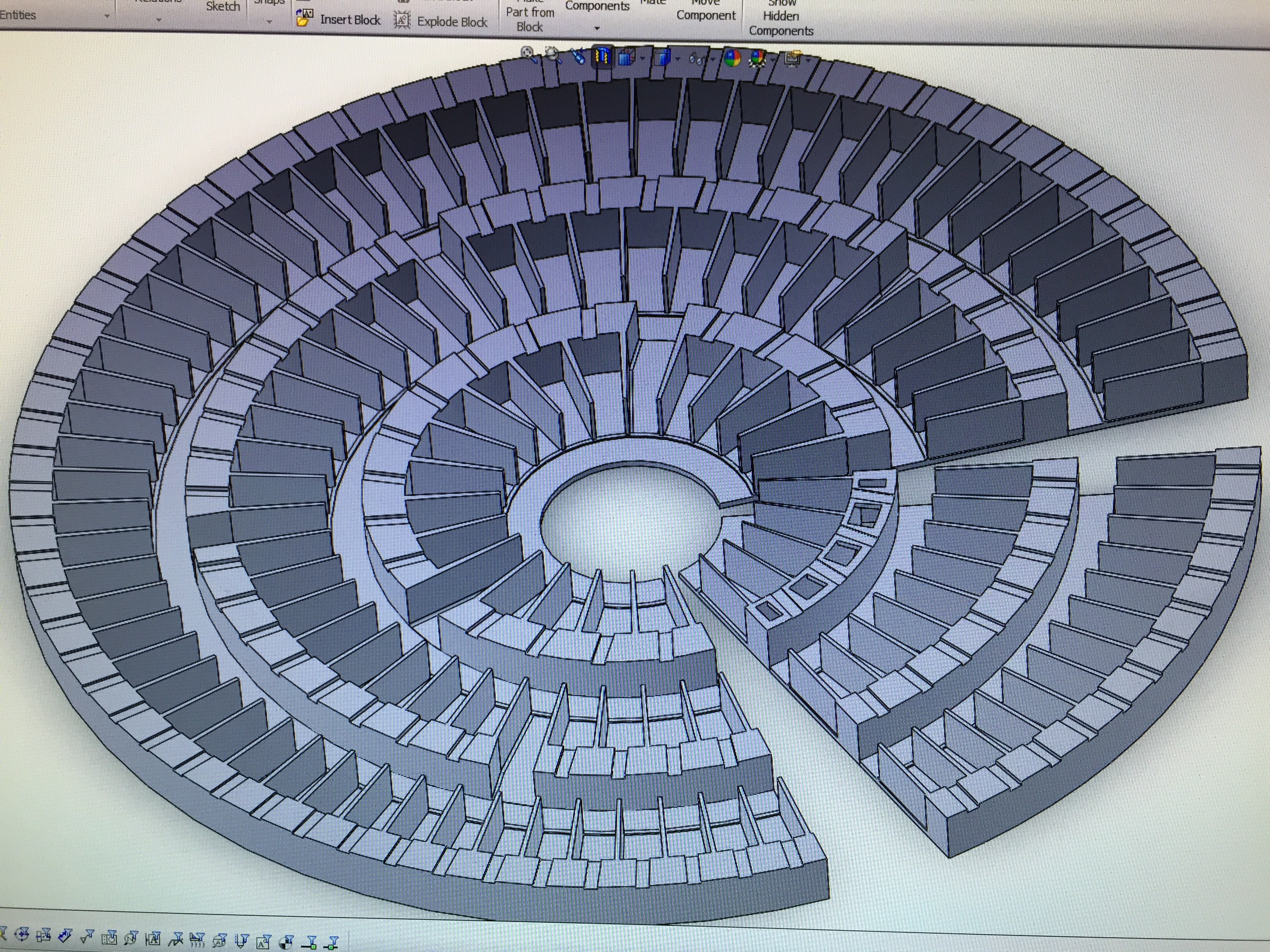 CAD editor view, floor plan