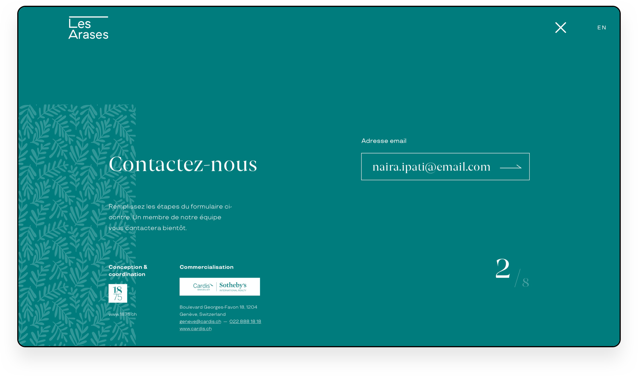 2 of 4, Contact multi-step form