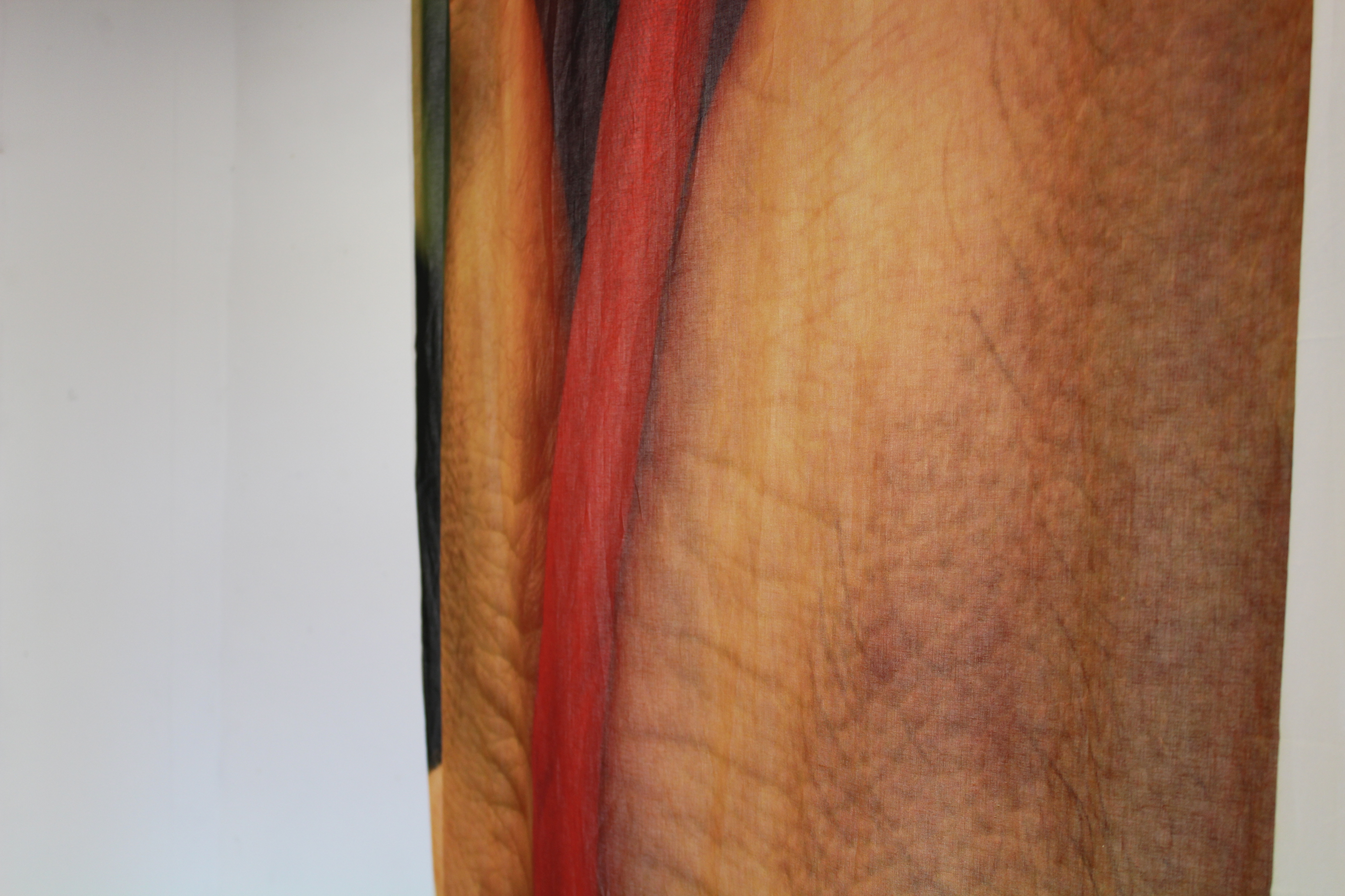 A paper bag is replaced by a handmade silk windsock