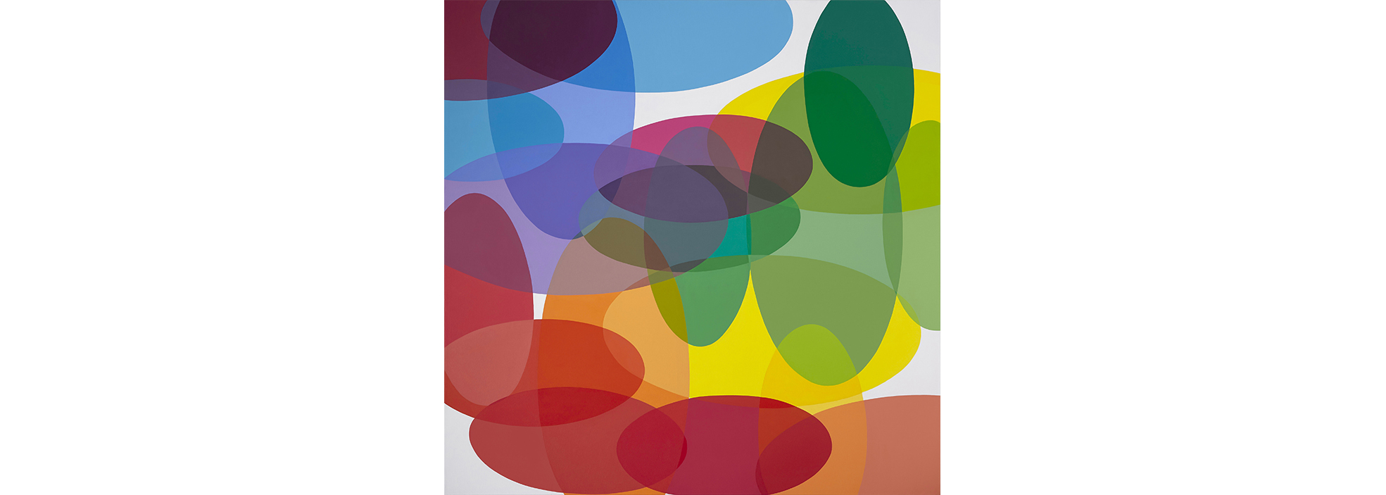 Untitled, 2015. Acrylic on canvas, 175 x 175 cm.