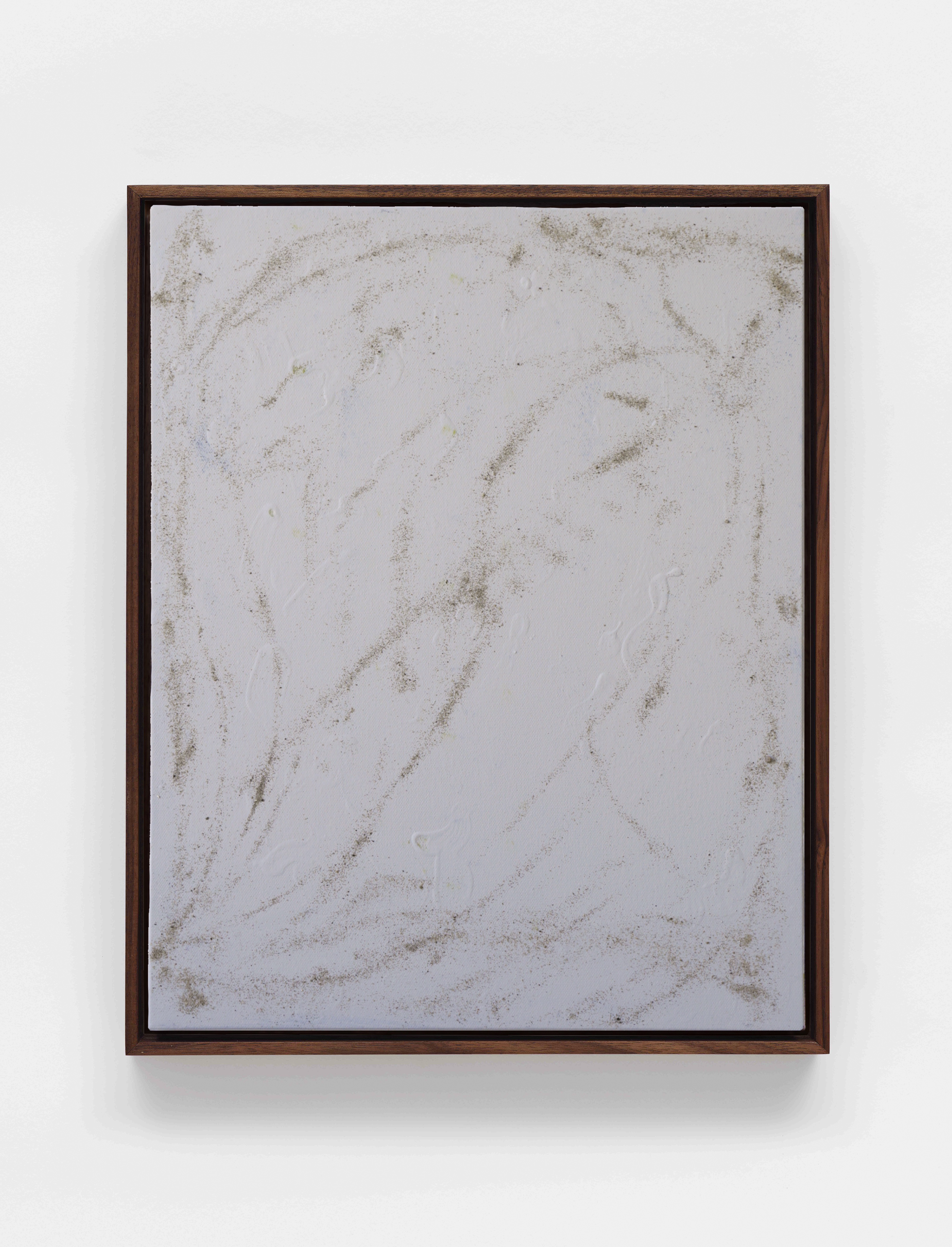 S27 (Sandy Grey), 21 x 17" in walnut float frame, $135/wk