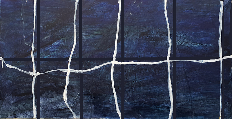 mold to mold acrylic, gouache on Korean paper 2020