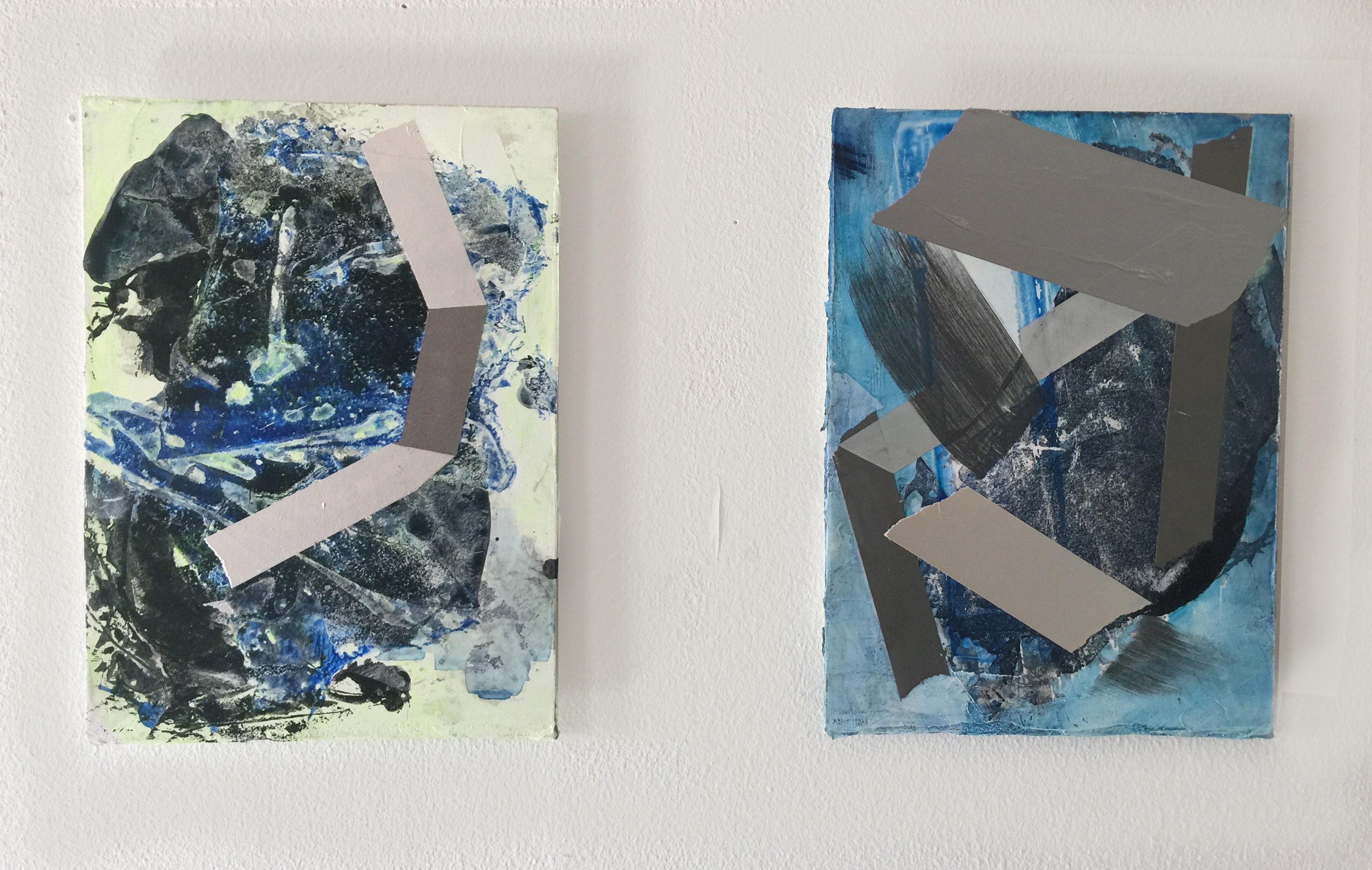 Shelley 10&9, 2018, acrylics on board, 8x6", 20x15 cm 