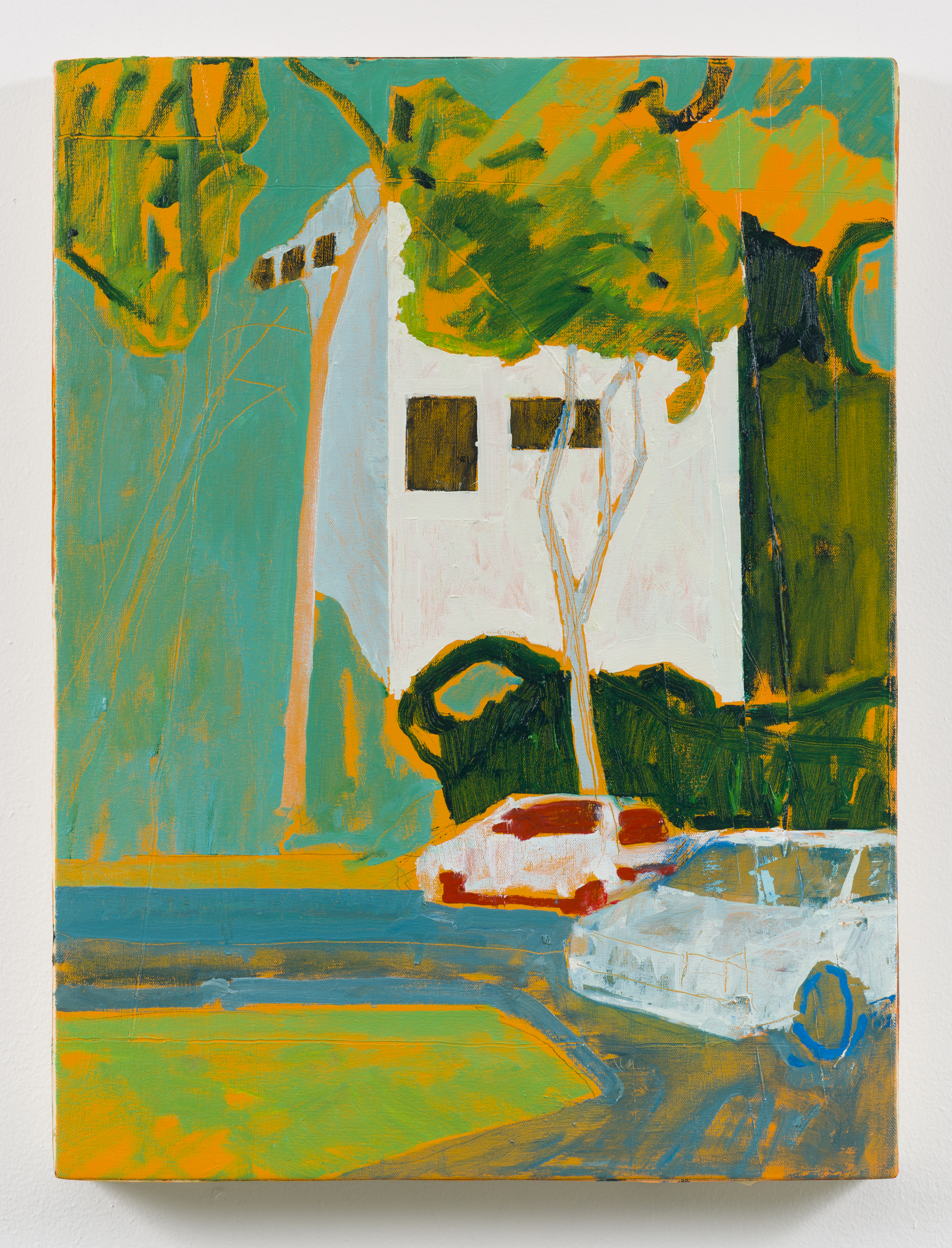 "Bend" oil on canvas, 24 x 18 in., 2016-2023