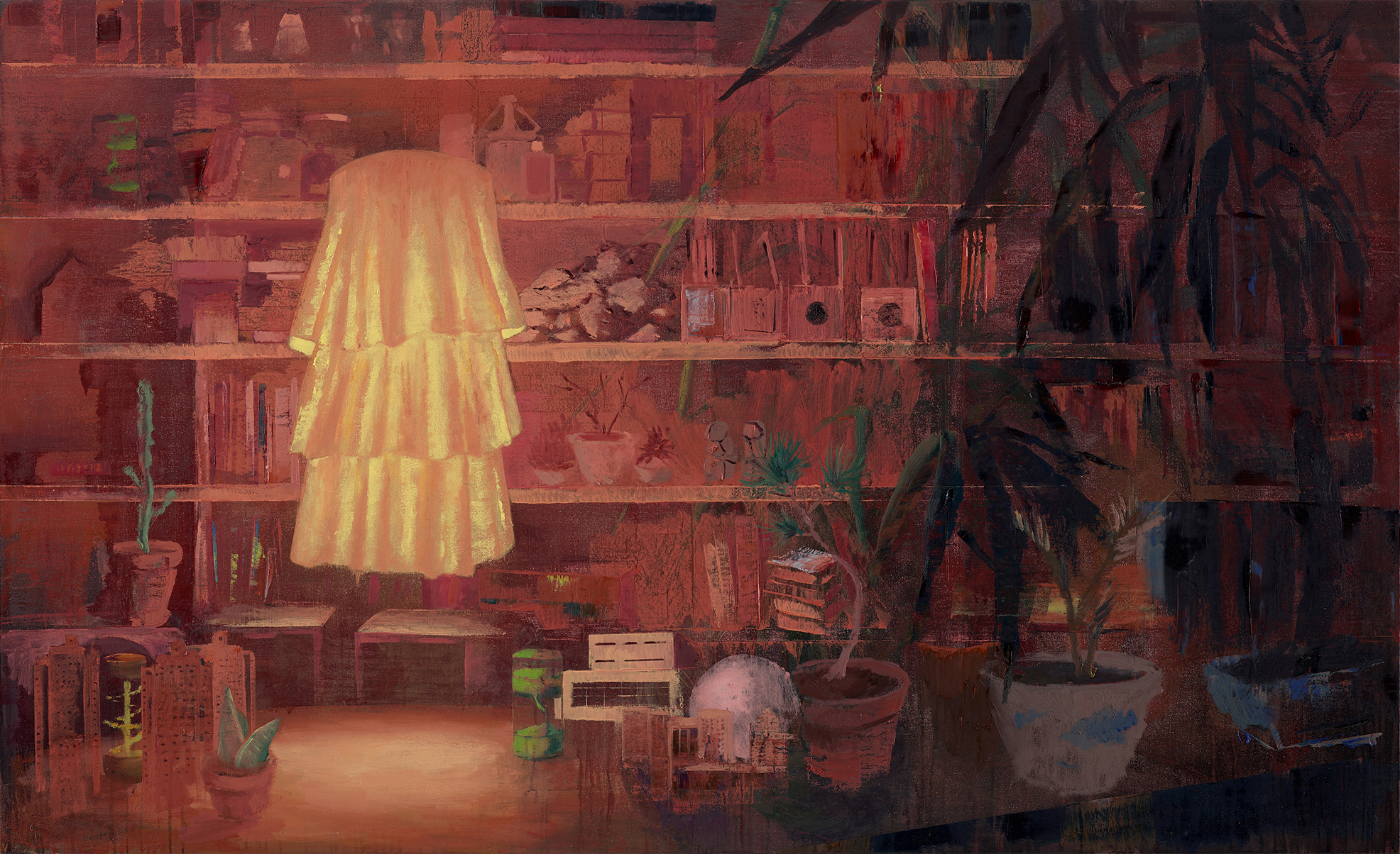 Possessions. 110 x 180 cm. oil and acrylic on canvas. 2024 - 1/15