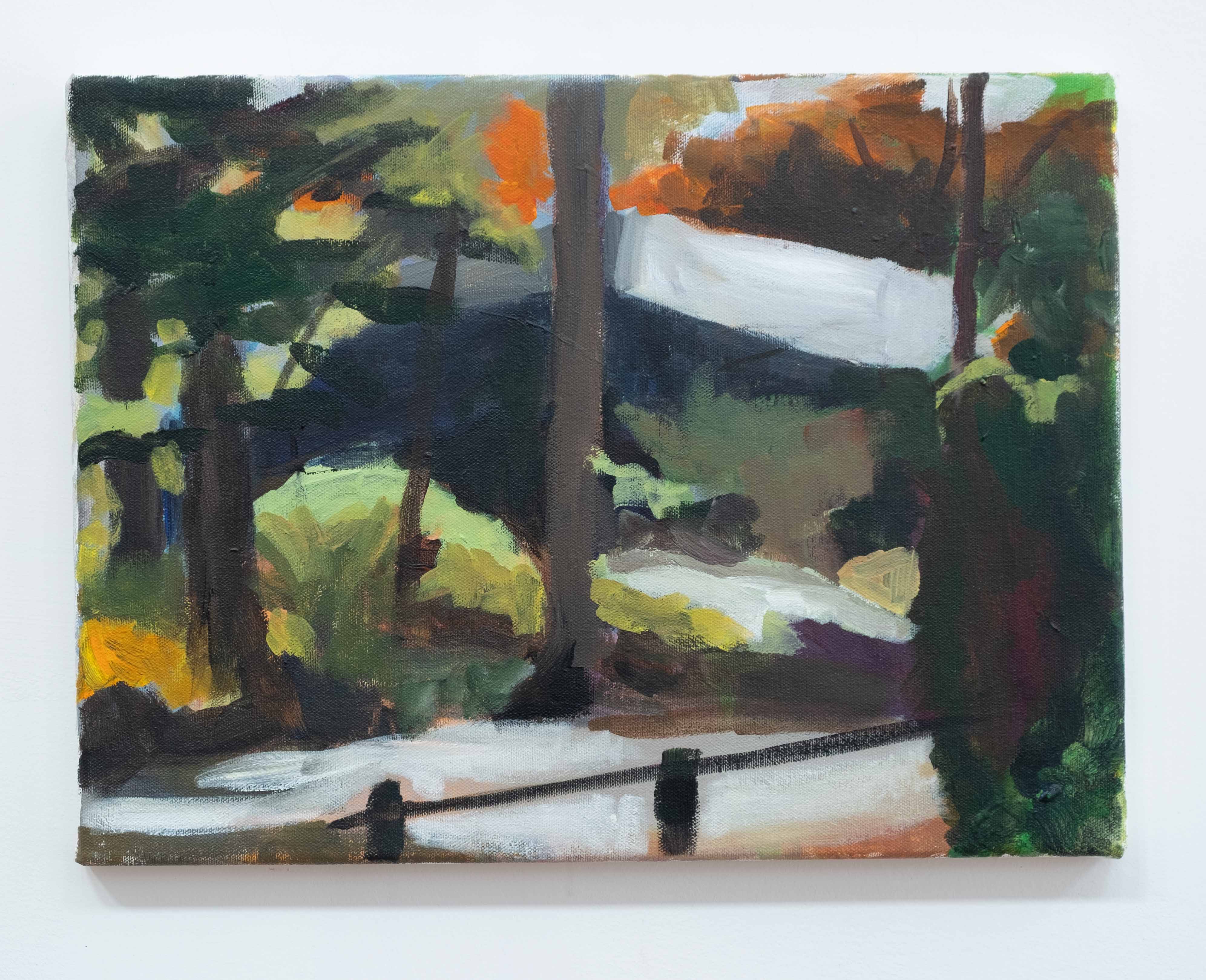 Ranch house, acrylic on canvas, 12 x 16 inches, 2015