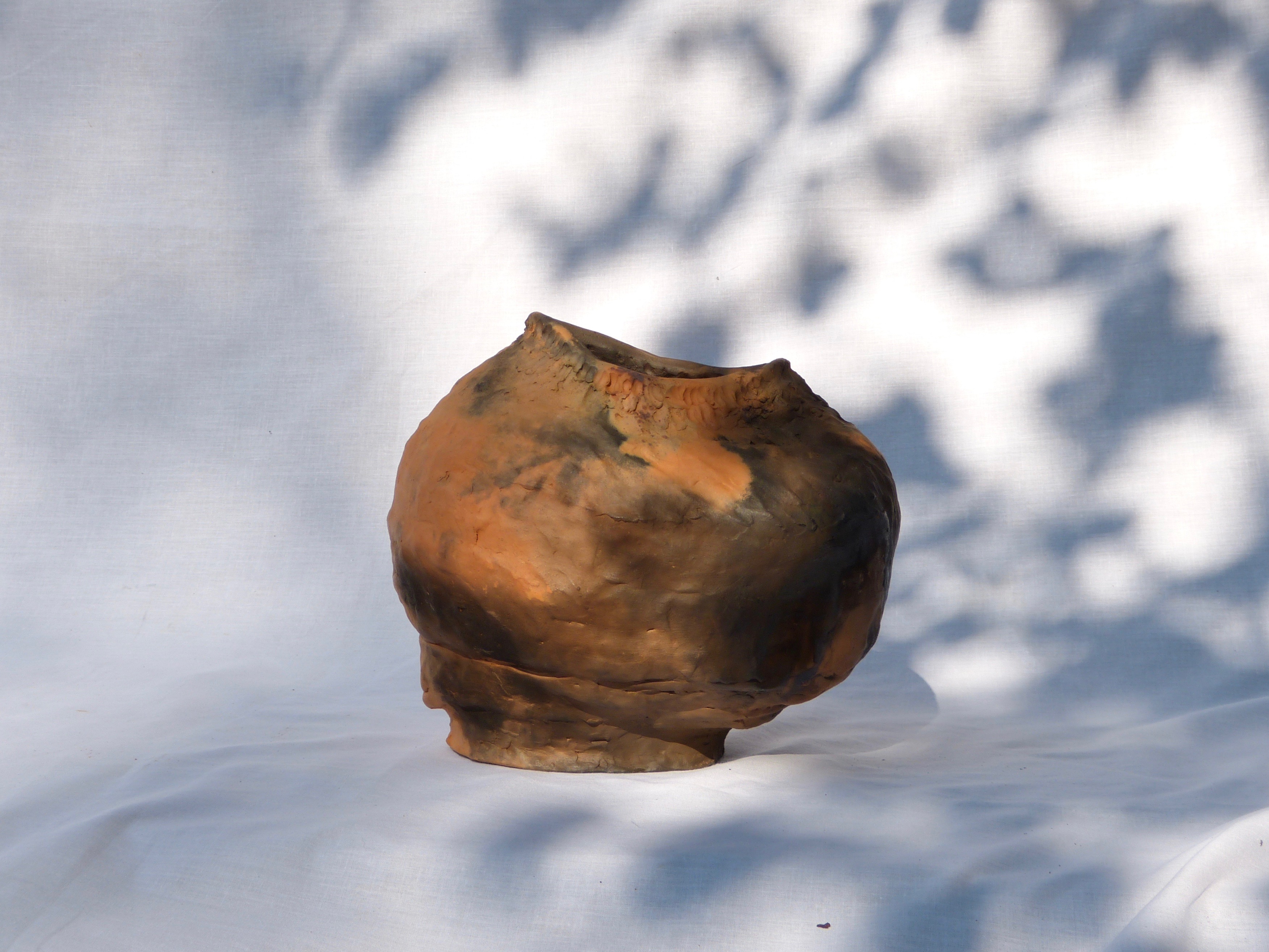 #2, Foraged clay smoked fired ceramic, 2020, 23x18x19cm