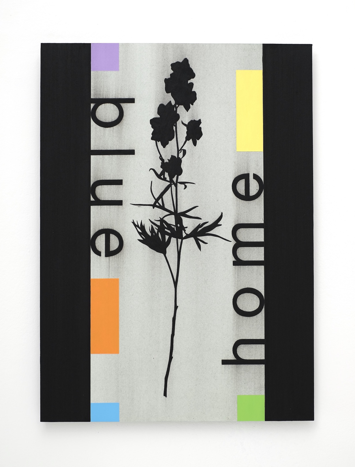 	‘How to position and question’, 2022, acrylic on paper/aluminium, 43 x 31 cm