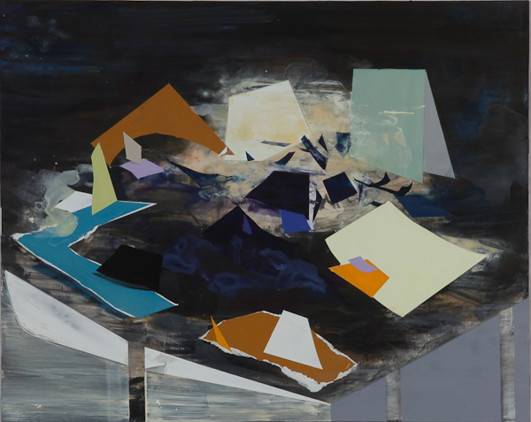 Untitled, acrylic on board 16x20", 40x51cm 