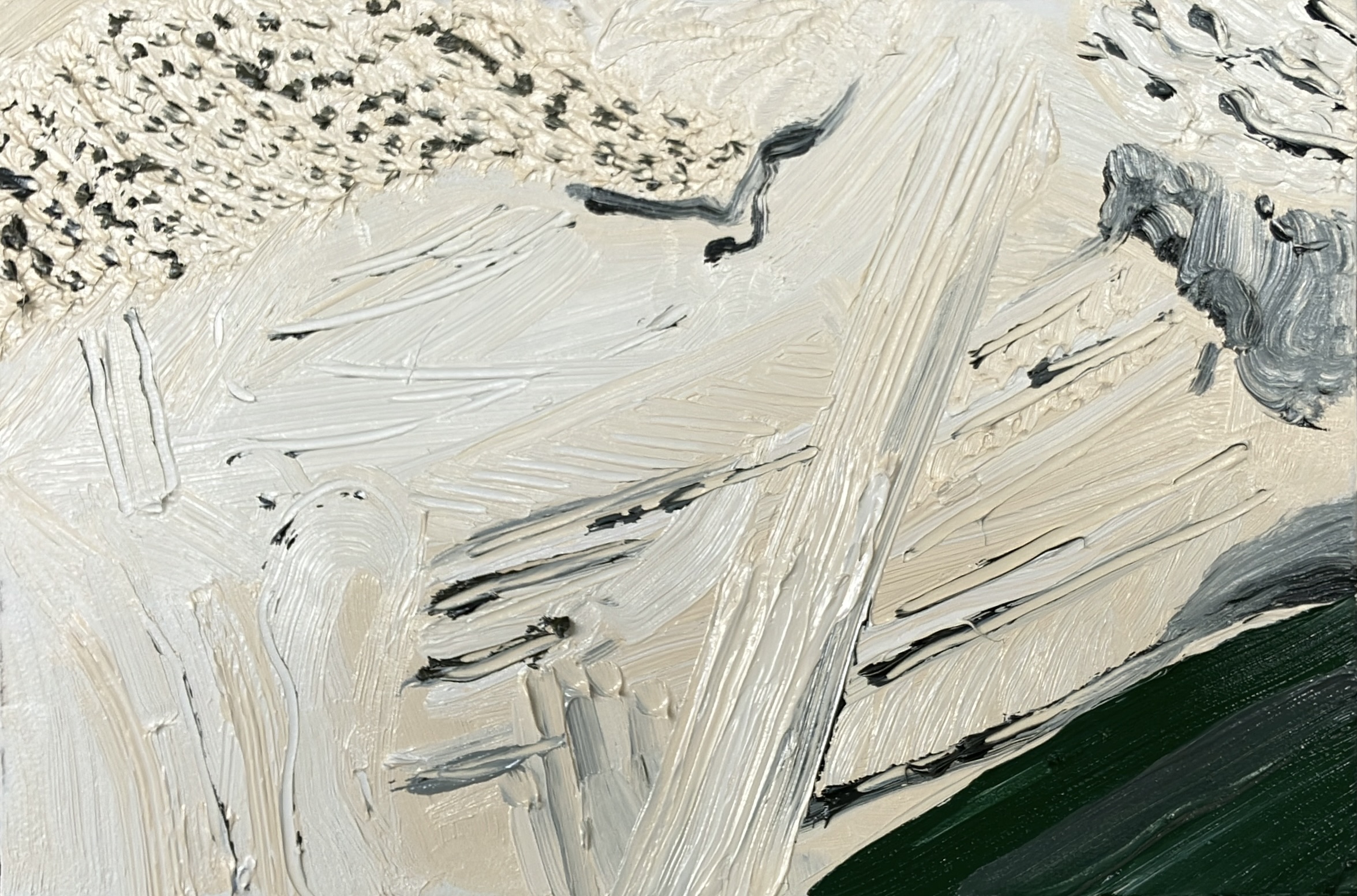 Tagebau 3, oil on MDF, 20 x 30 cm