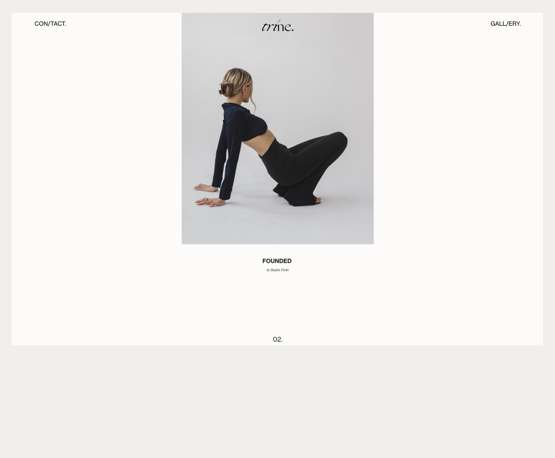 Trine — Web Design, Desktop
