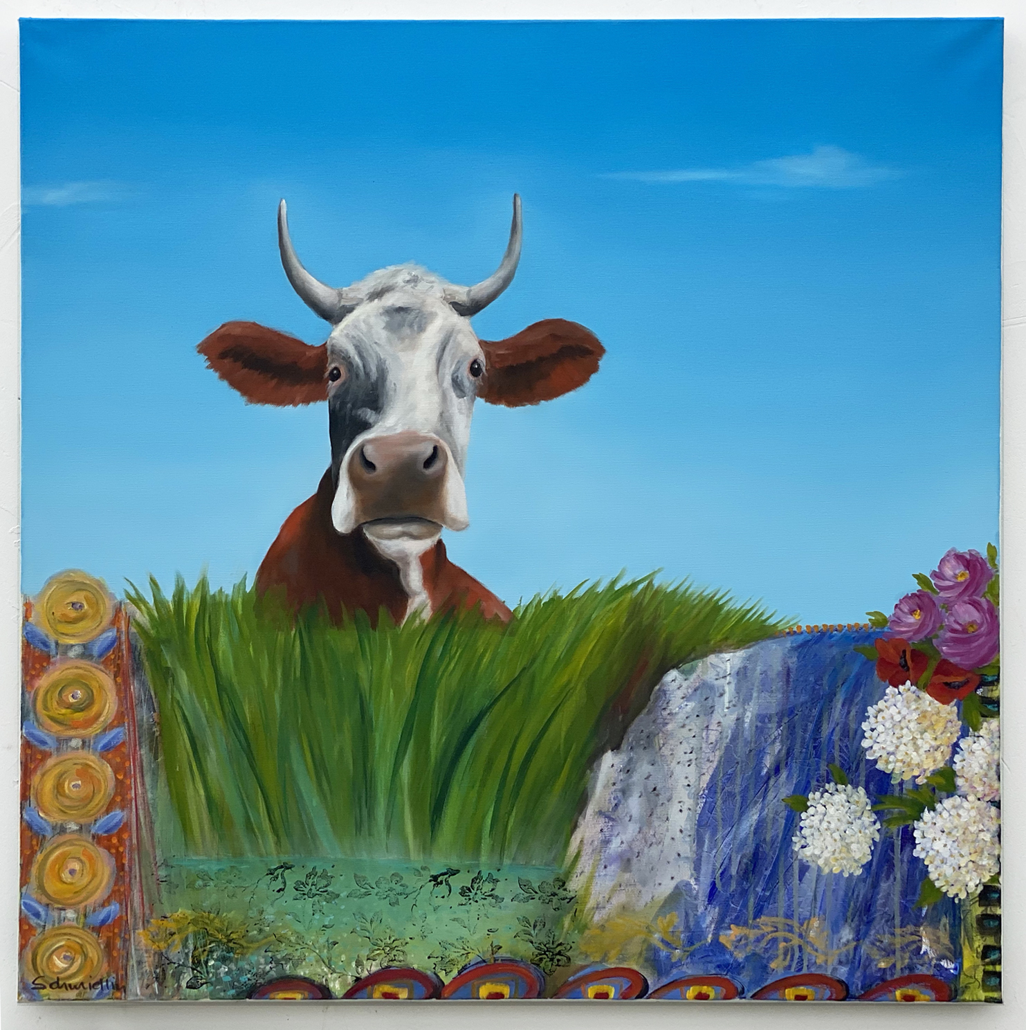 oil on canvas, 100 x 100 cm